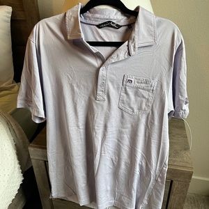 Travis Mathew Cowboys Golf Club Polo Gray and Purple